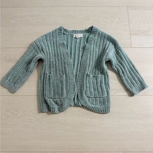 3/$10 Peek 3T Knitted Light Green Open Cardigan